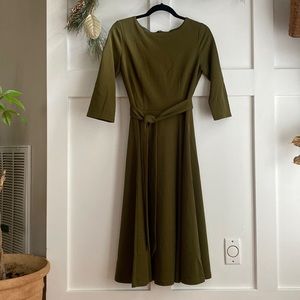NWOT retro style green dress